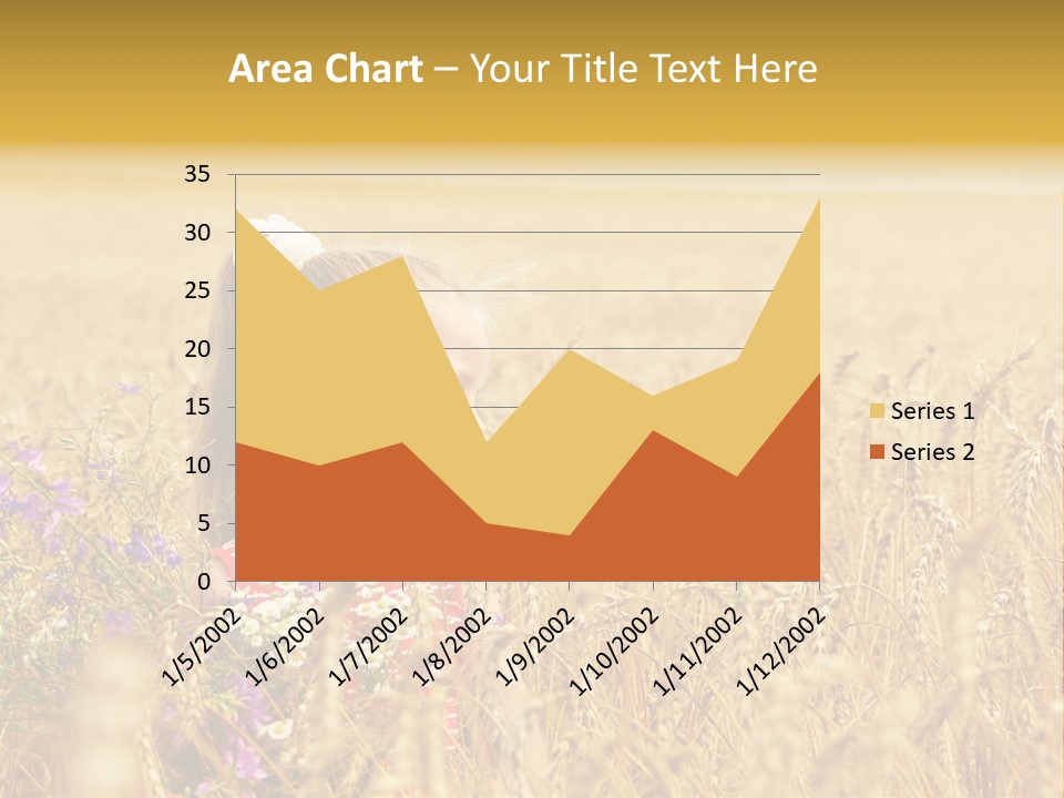 Cute Blond Person PowerPoint Template