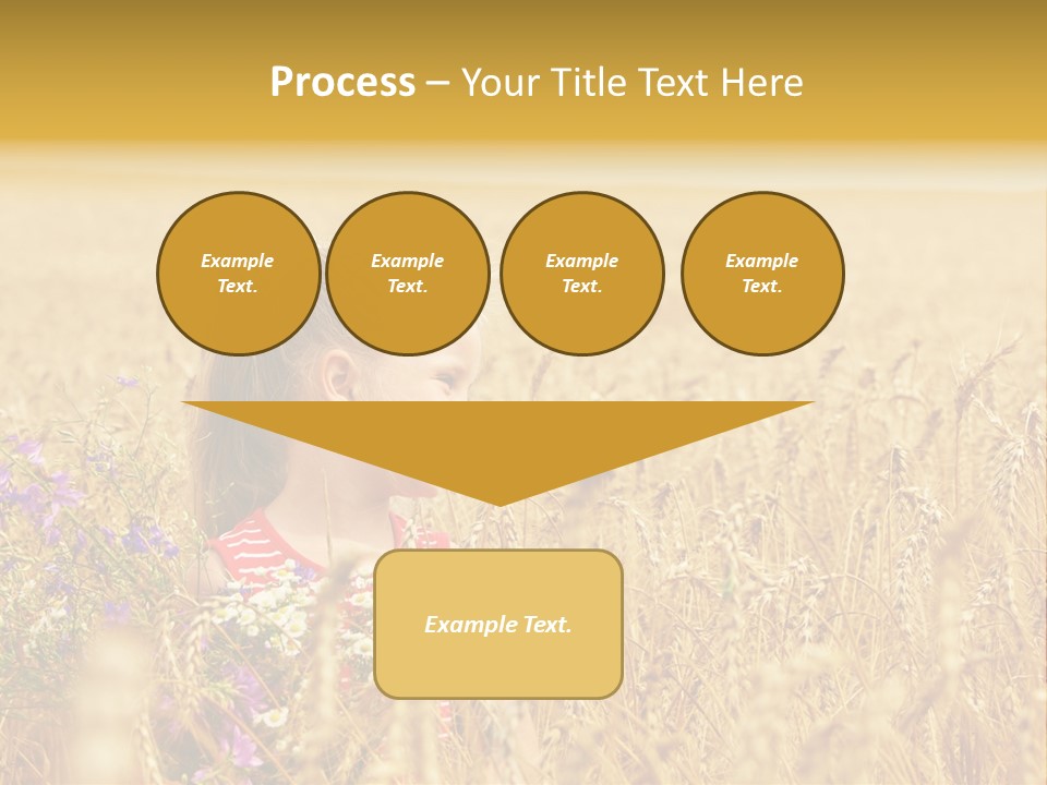 Cute Blond Person PowerPoint Template