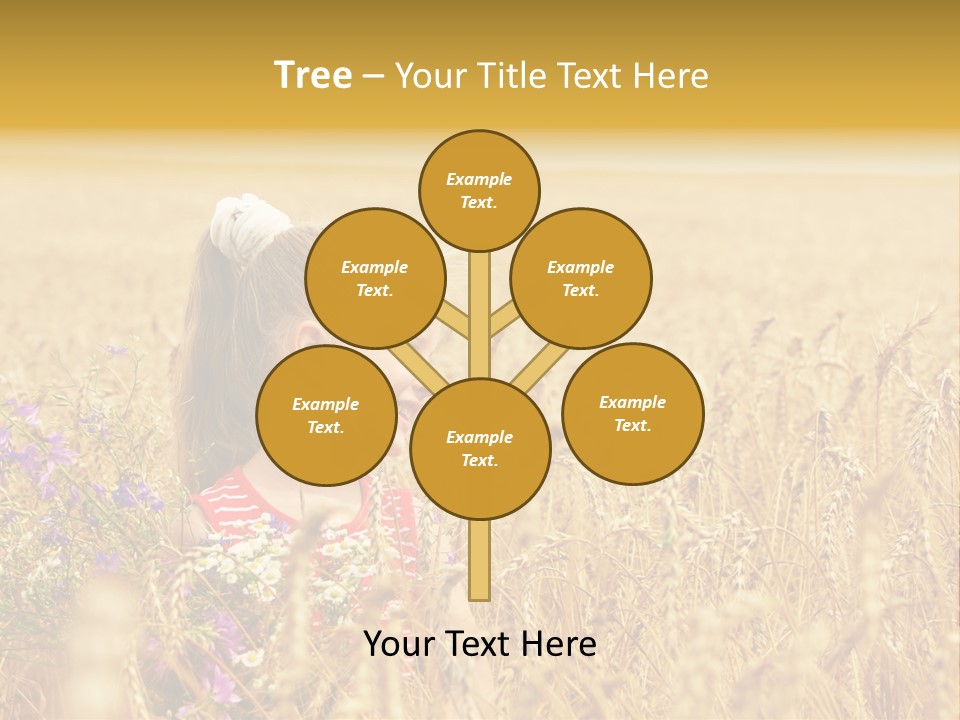 Cute Blond Person PowerPoint Template