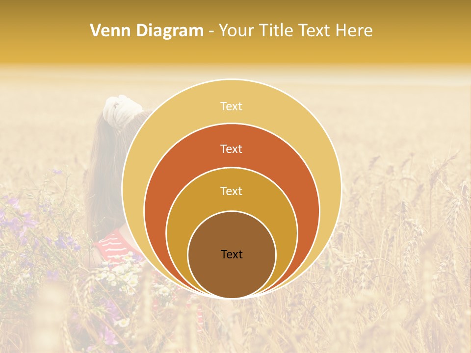 Cute Blond Person PowerPoint Template