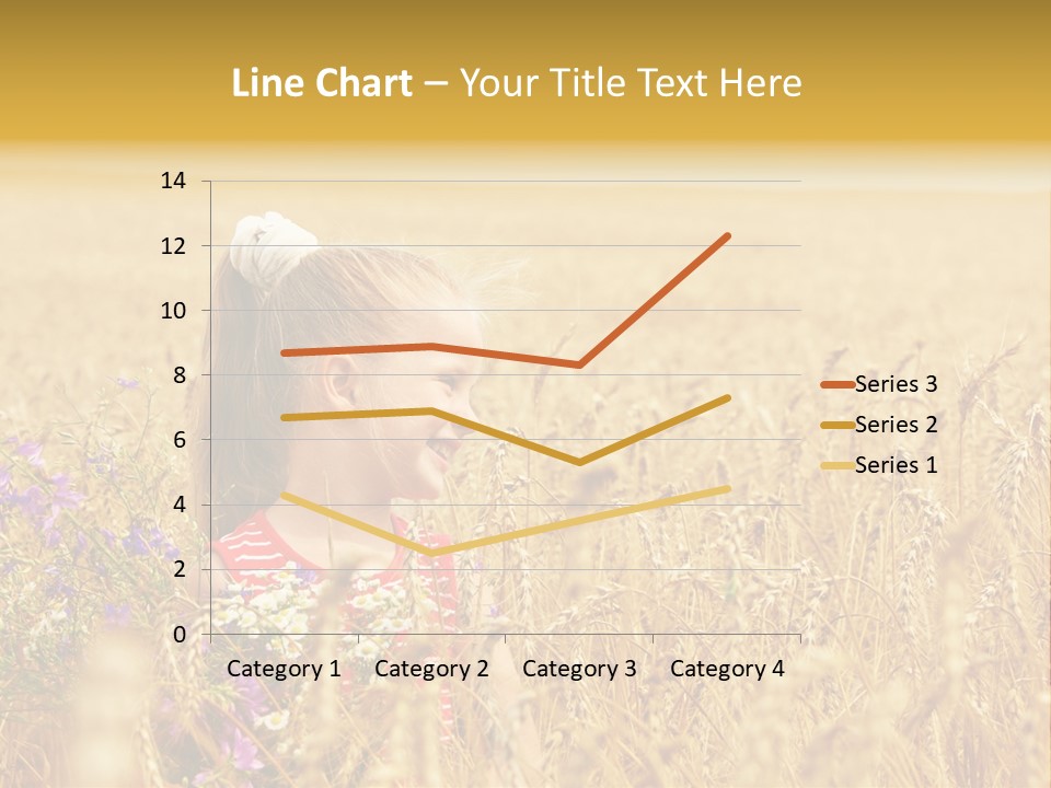 Cute Blond Person PowerPoint Template