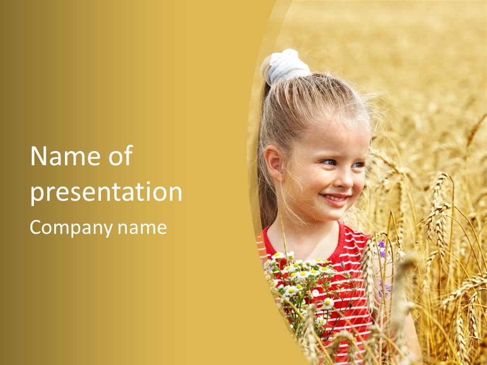 White Smile Harvesting PowerPoint Template