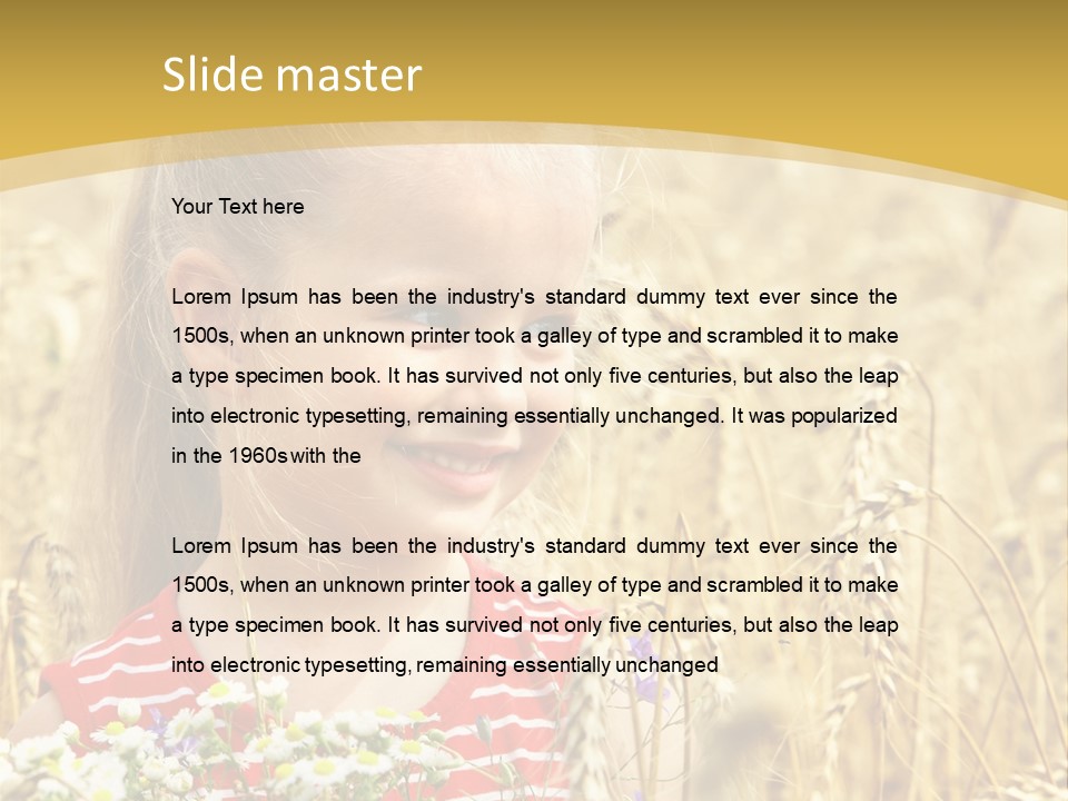 White Smile Harvesting PowerPoint Template