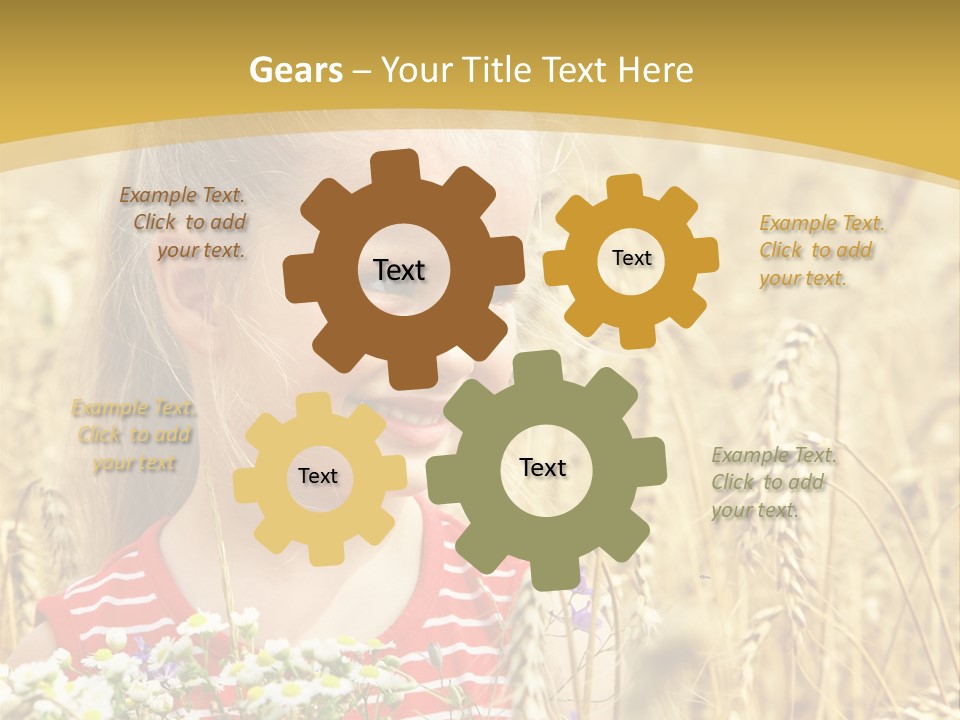 White Smile Harvesting PowerPoint Template