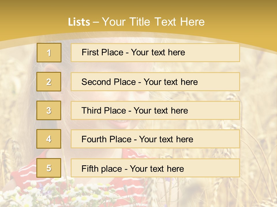 White Smile Harvesting PowerPoint Template