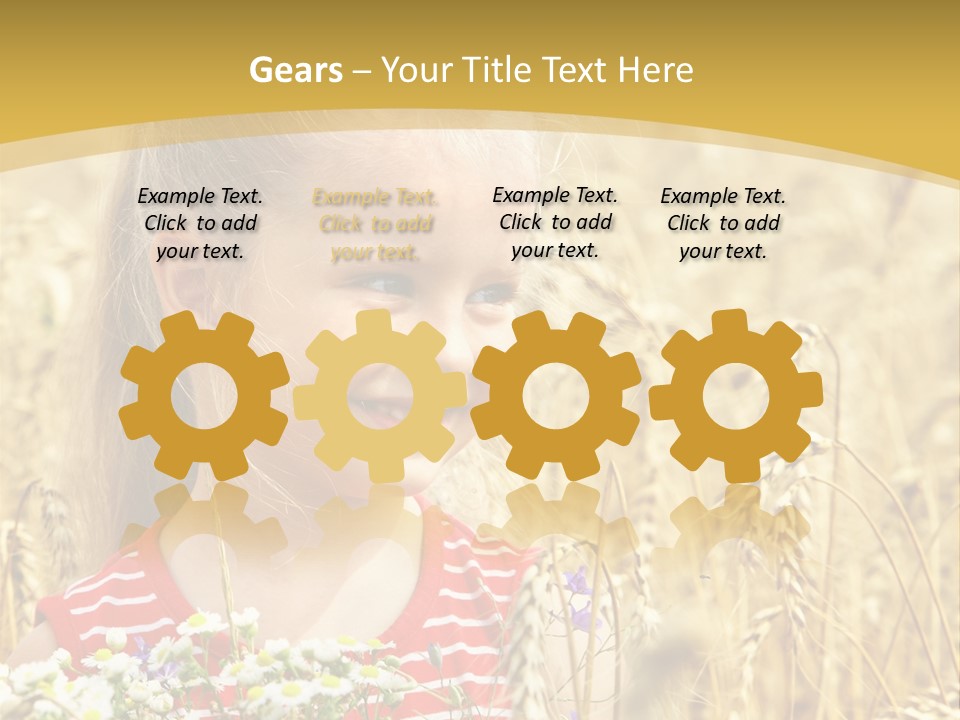 White Smile Harvesting PowerPoint Template