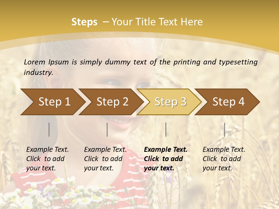 White Smile Harvesting PowerPoint Template