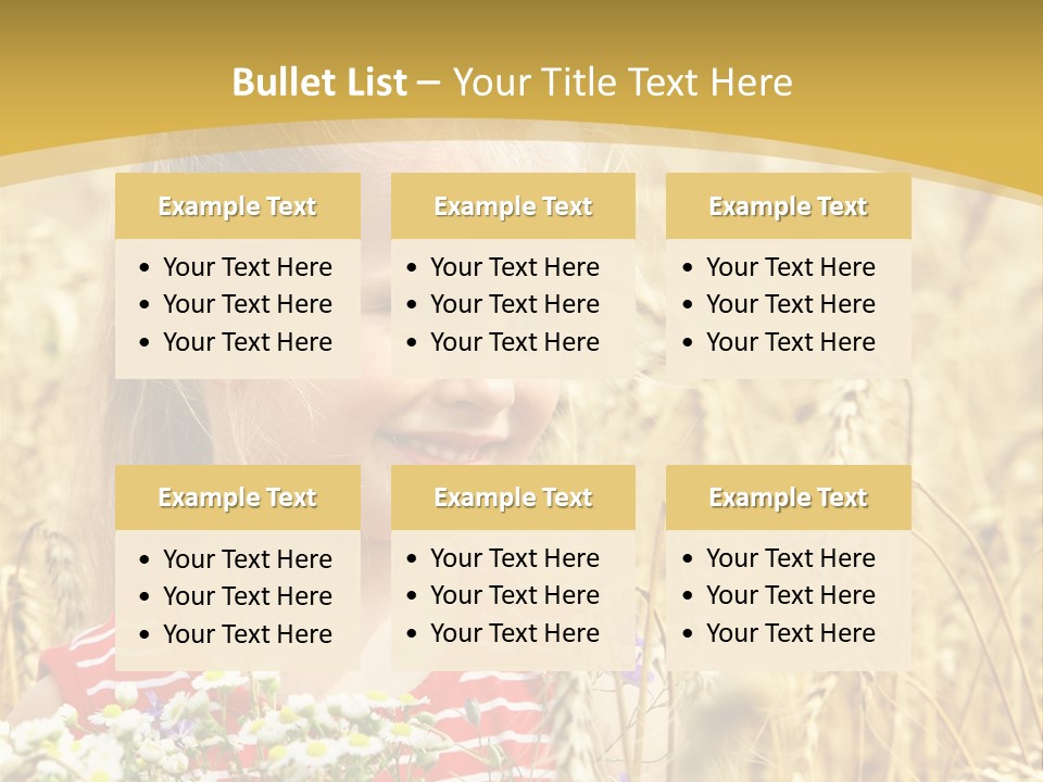 White Smile Harvesting PowerPoint Template