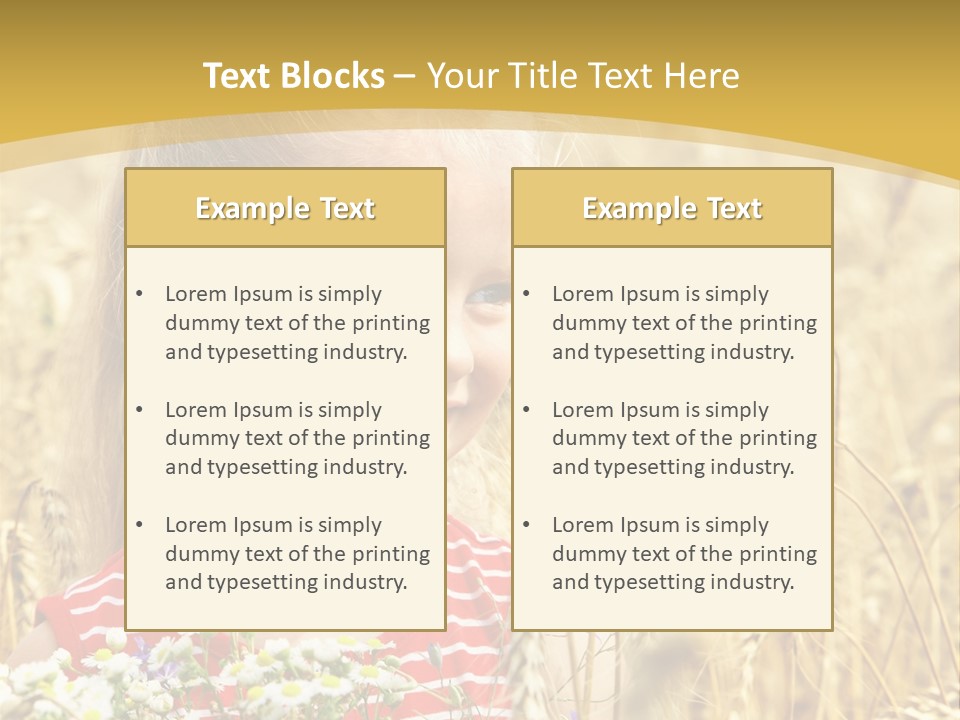 White Smile Harvesting PowerPoint Template