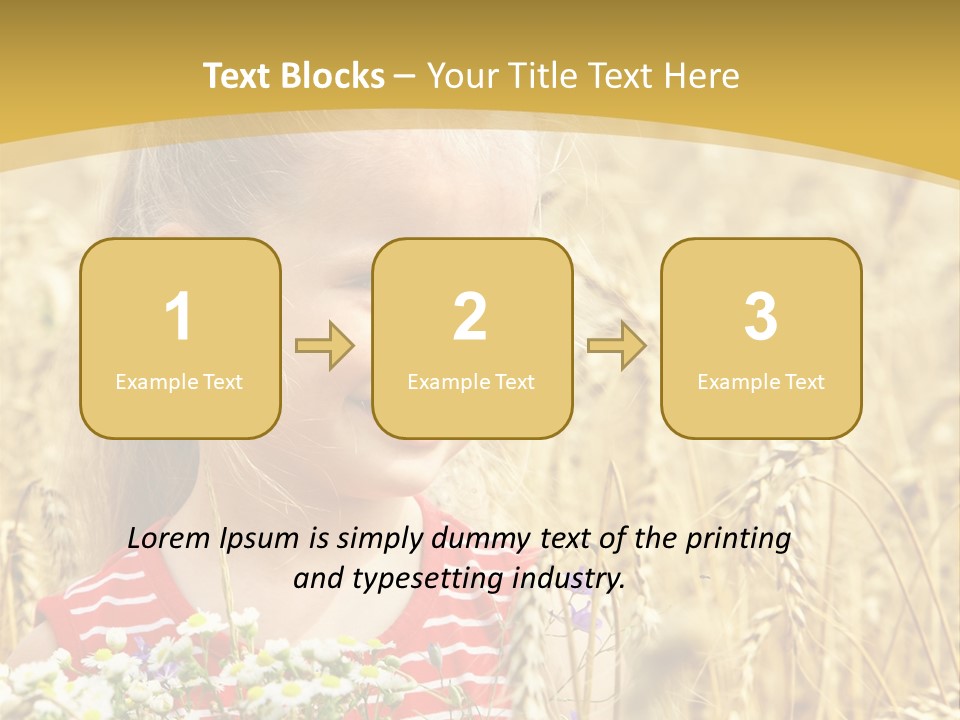 White Smile Harvesting PowerPoint Template