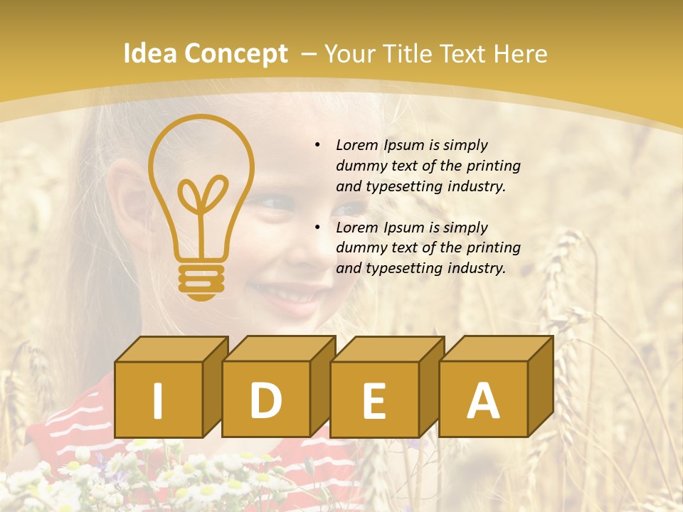 White Smile Harvesting PowerPoint Template