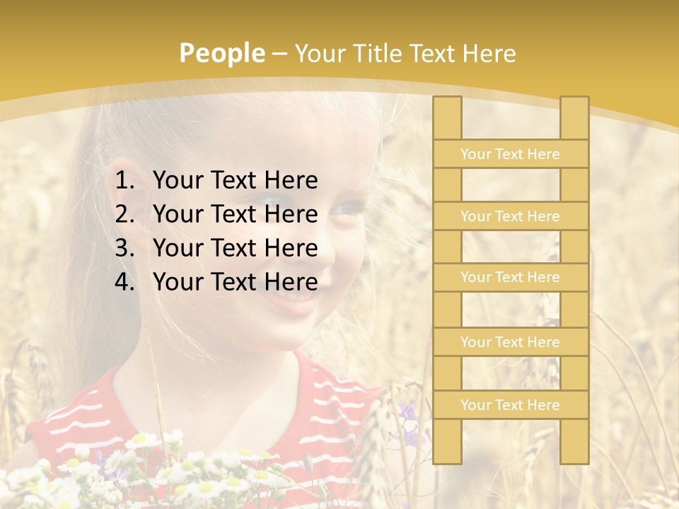 White Smile Harvesting PowerPoint Template