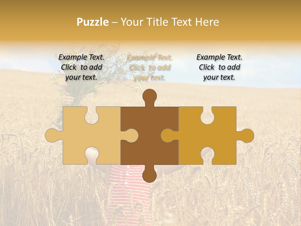 Field Wheat Sky PowerPoint Template