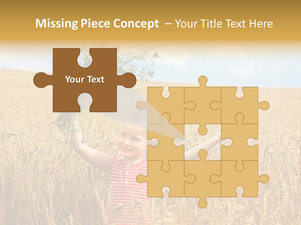 Field Wheat Sky PowerPoint Template