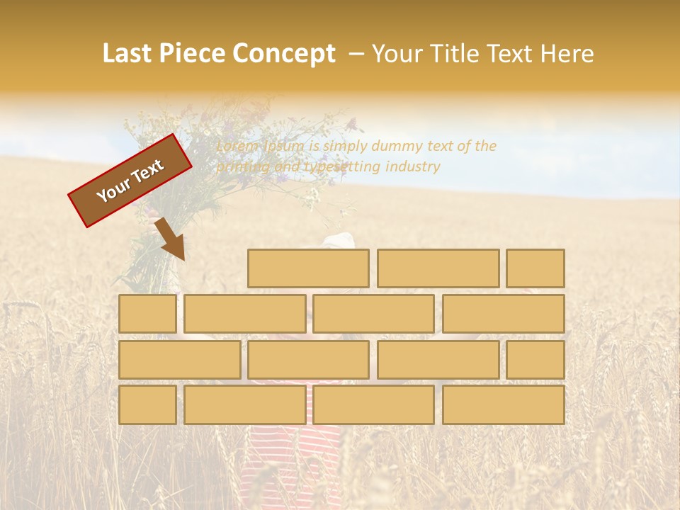 Field Wheat Sky PowerPoint Template