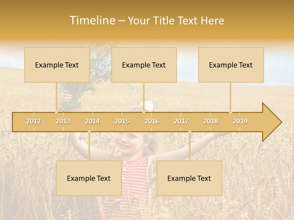 Field Wheat Sky PowerPoint Template