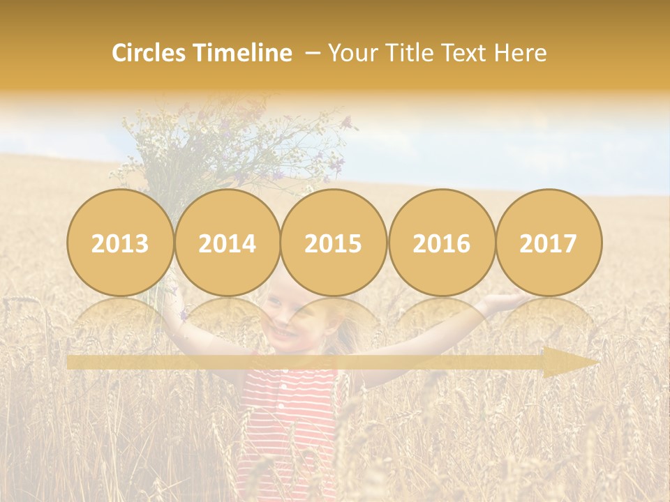 Field Wheat Sky PowerPoint Template