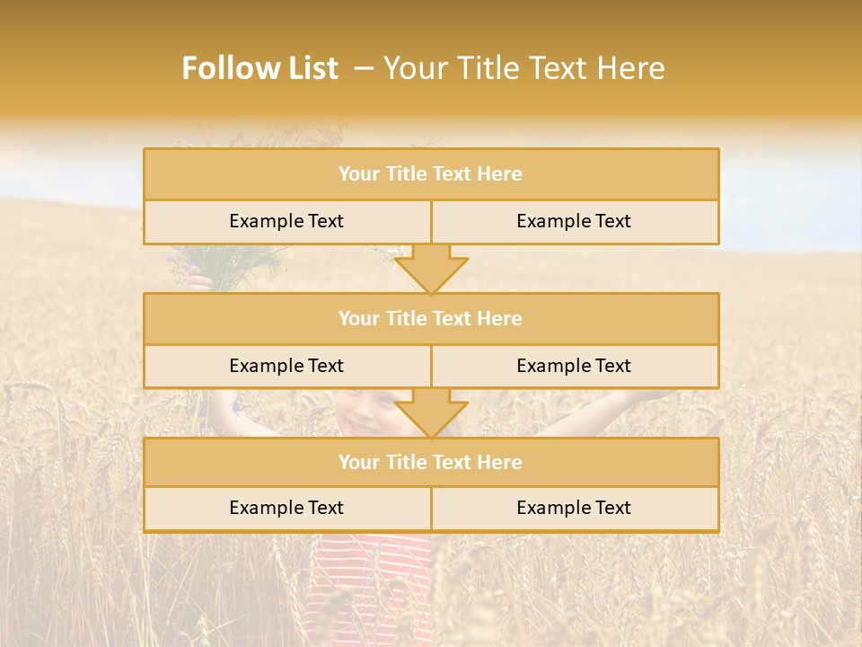 Field Wheat Sky PowerPoint Template