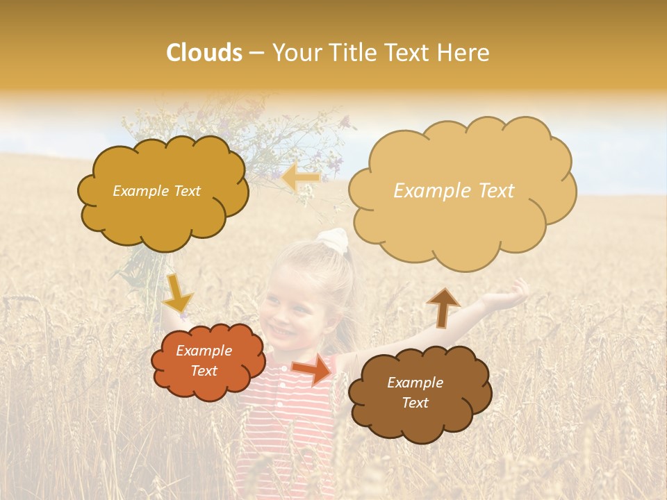 Field Wheat Sky PowerPoint Template
