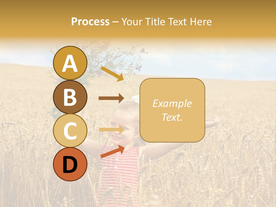 Field Wheat Sky PowerPoint Template