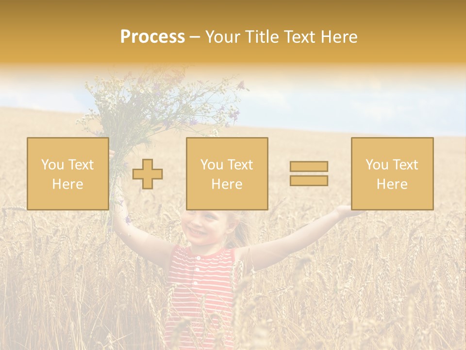 Field Wheat Sky PowerPoint Template