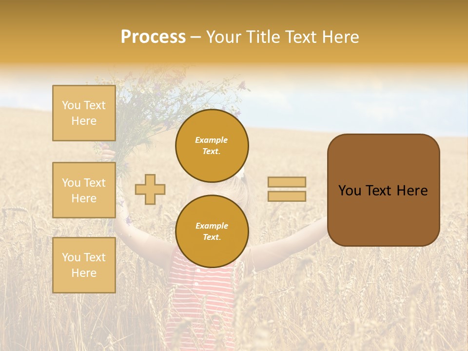 Field Wheat Sky PowerPoint Template