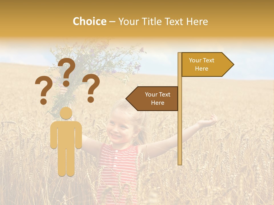 Field Wheat Sky PowerPoint Template