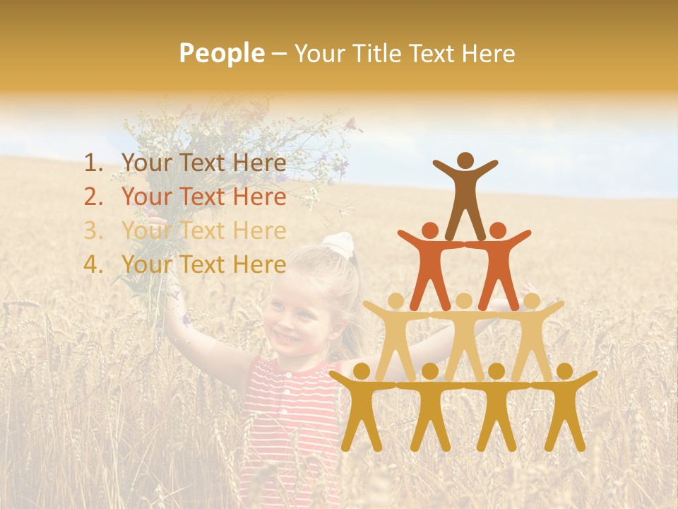 Field Wheat Sky PowerPoint Template