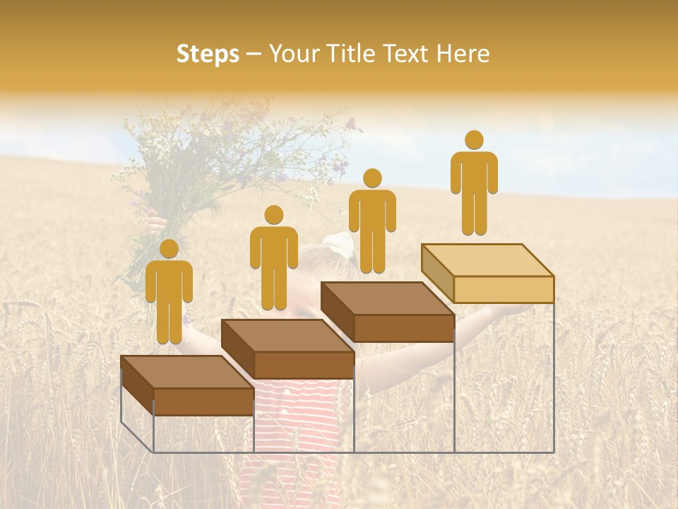 Field Wheat Sky PowerPoint Template