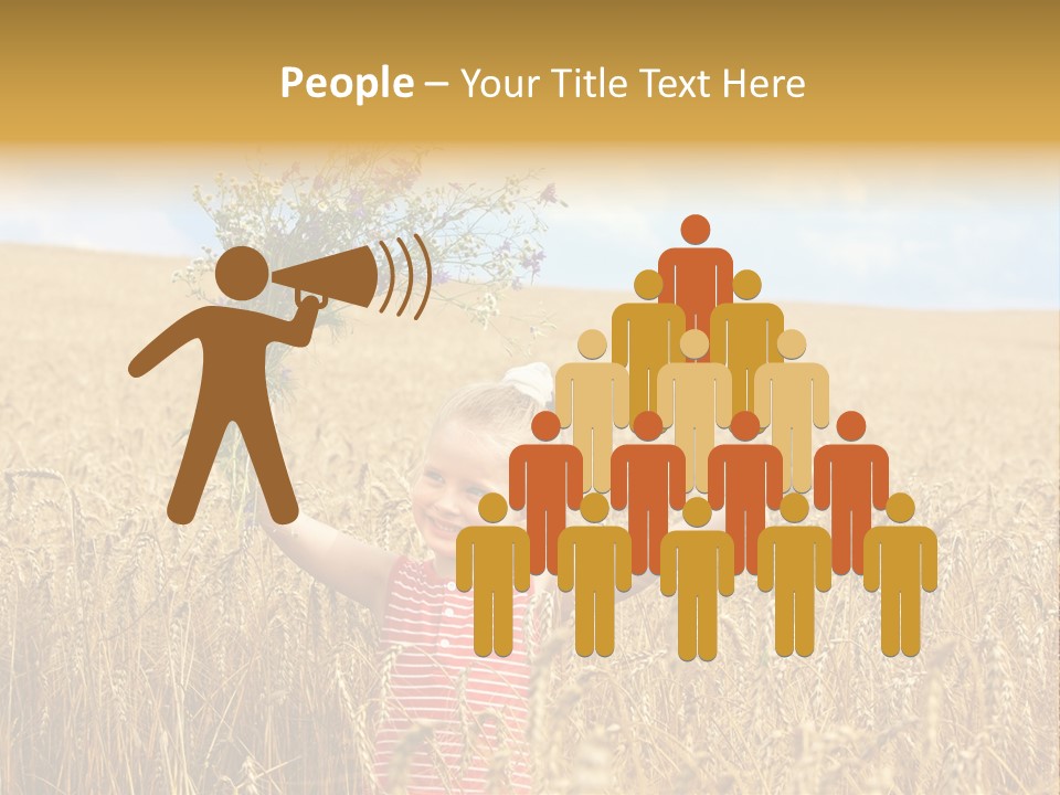 Field Wheat Sky PowerPoint Template