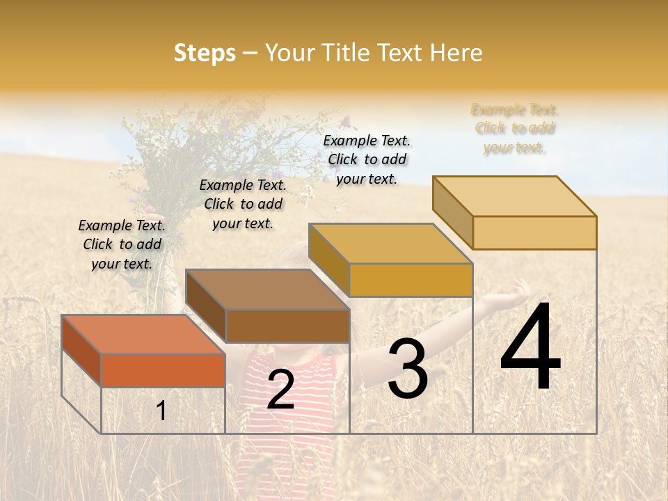 Field Wheat Sky PowerPoint Template