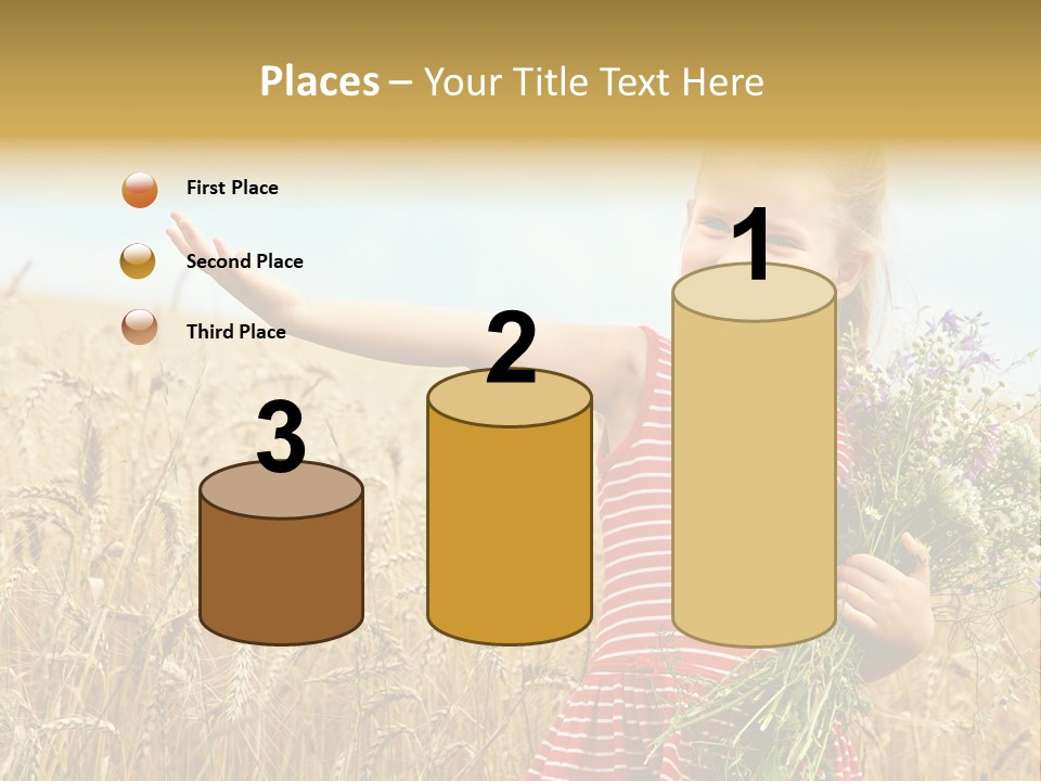 Grass Child Nature PowerPoint Template