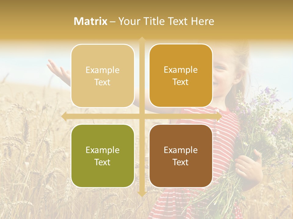 Grass Child Nature PowerPoint Template