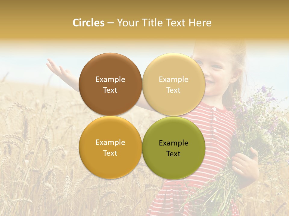 Grass Child Nature PowerPoint Template