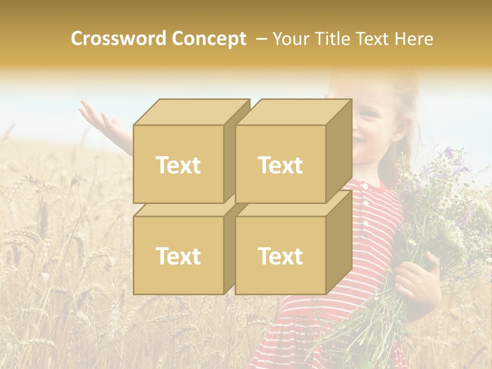 Grass Child Nature PowerPoint Template