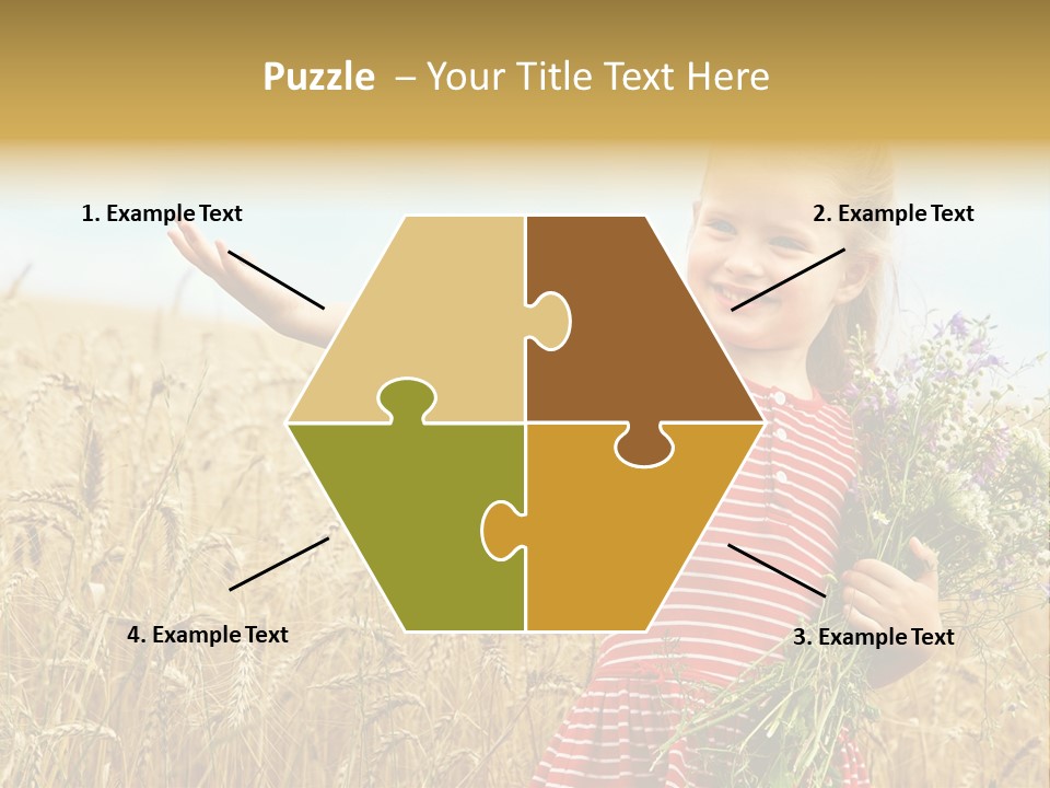 Grass Child Nature PowerPoint Template