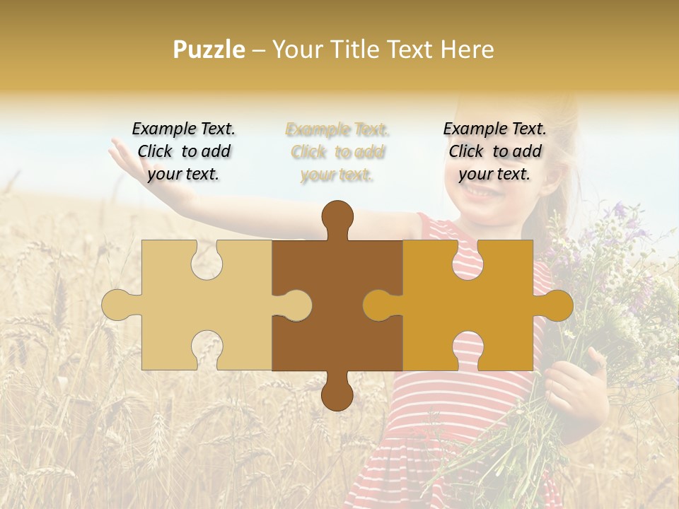 Grass Child Nature PowerPoint Template