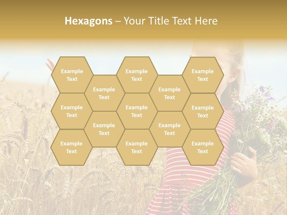 Grass Child Nature PowerPoint Template