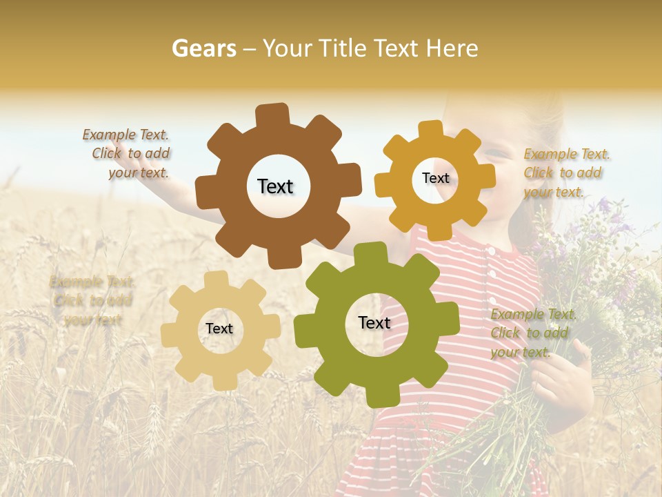 Grass Child Nature PowerPoint Template