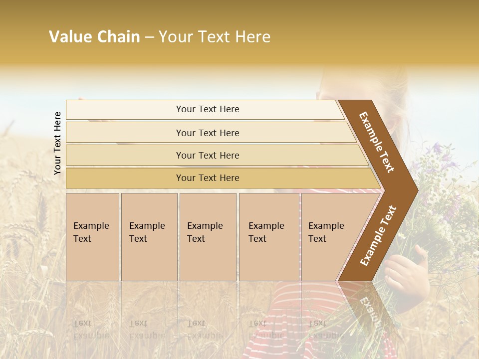 Grass Child Nature PowerPoint Template