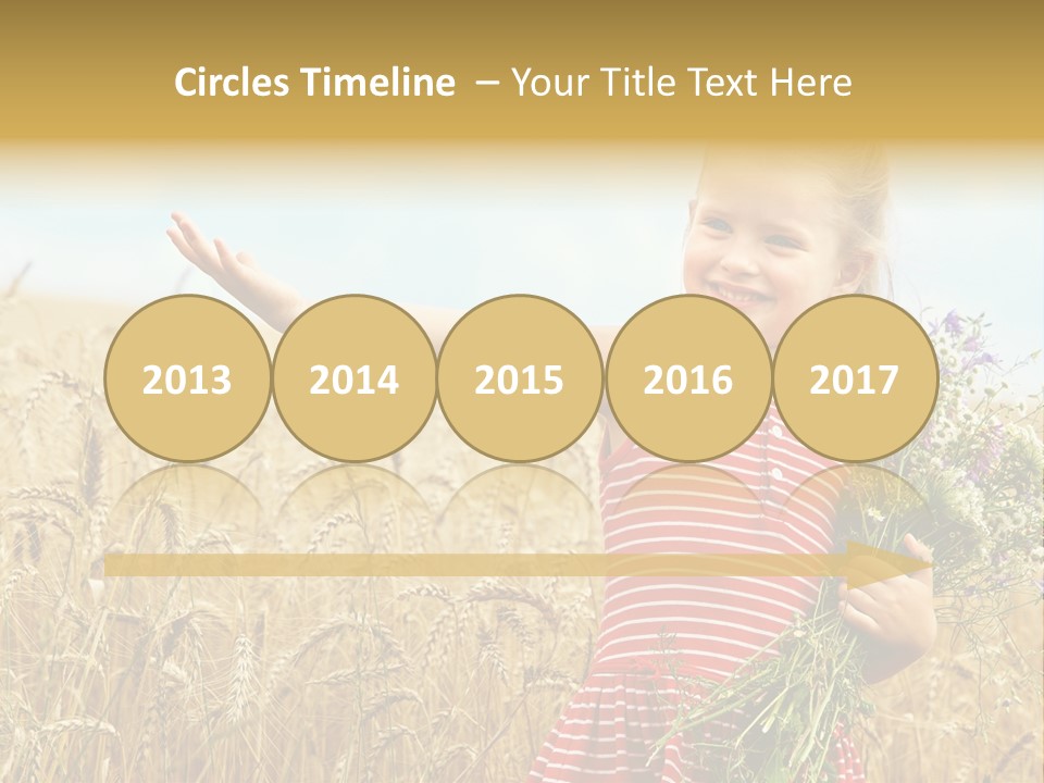 Grass Child Nature PowerPoint Template