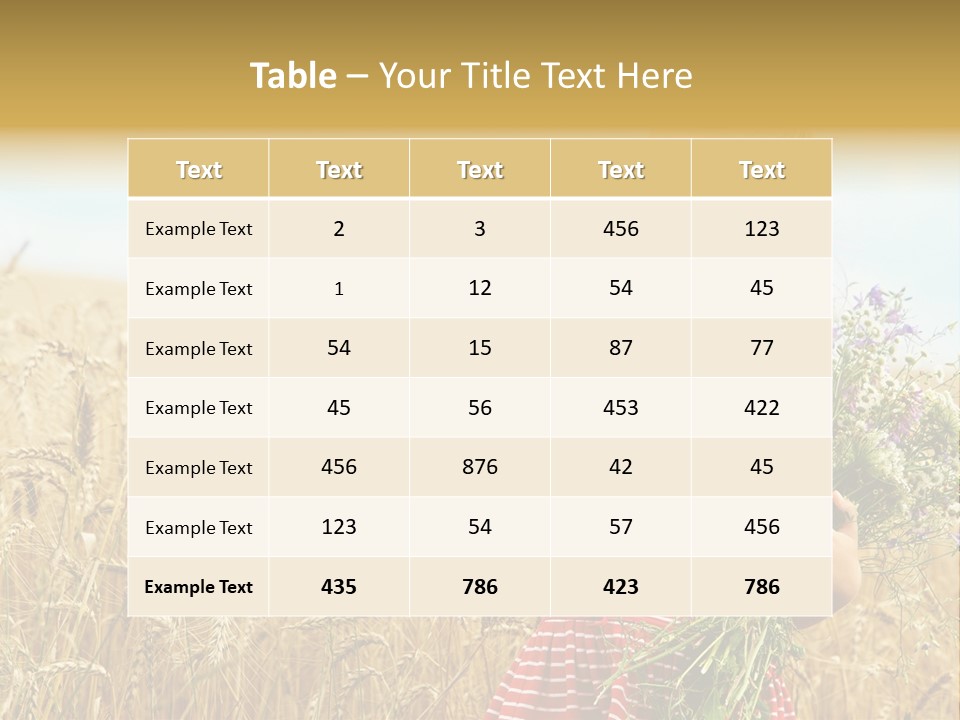 Grass Child Nature PowerPoint Template