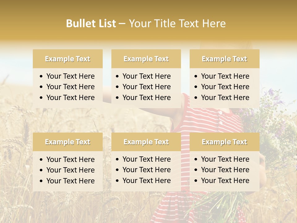 Grass Child Nature PowerPoint Template