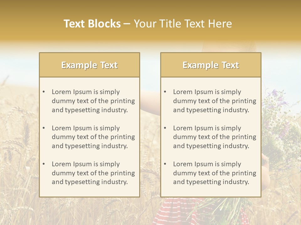 Grass Child Nature PowerPoint Template