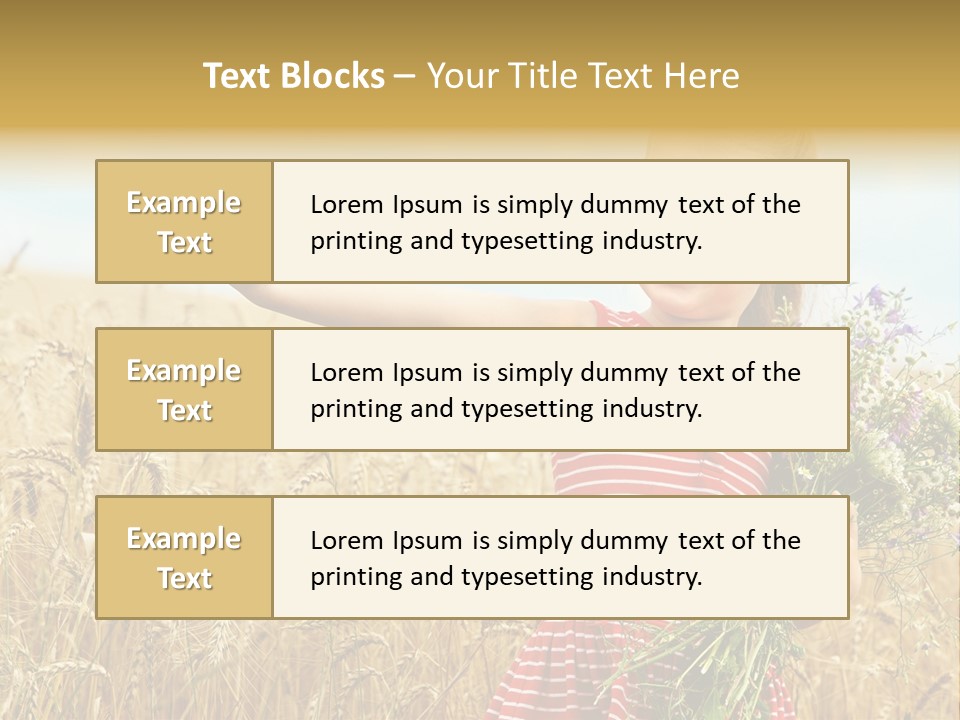 Grass Child Nature PowerPoint Template