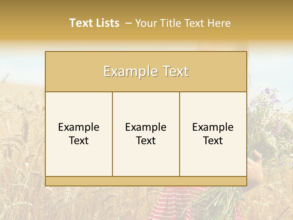 Grass Child Nature PowerPoint Template