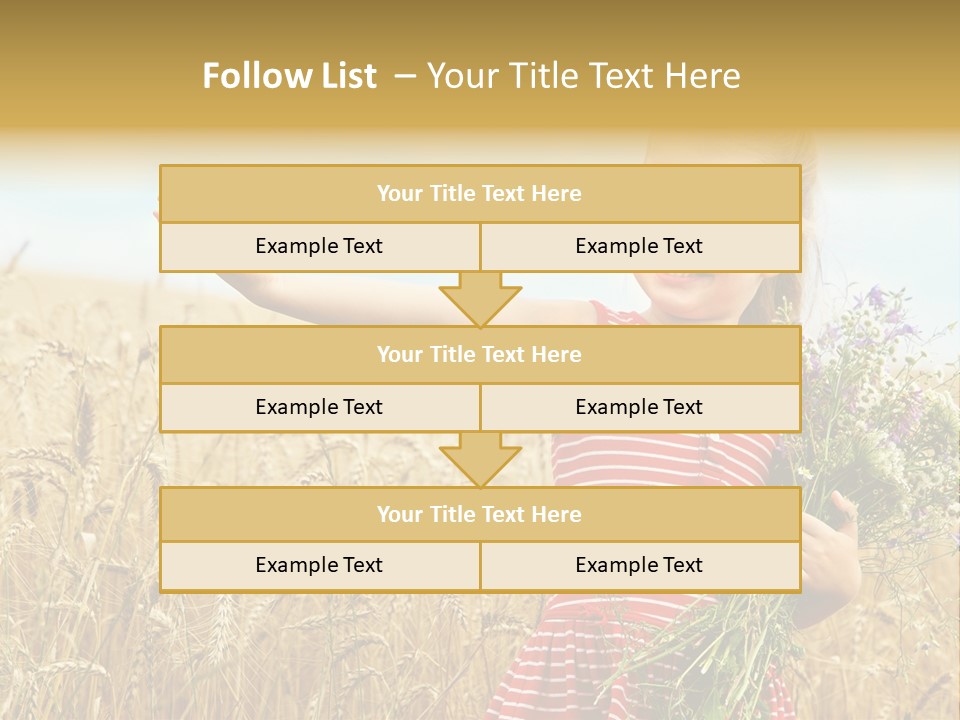 Grass Child Nature PowerPoint Template