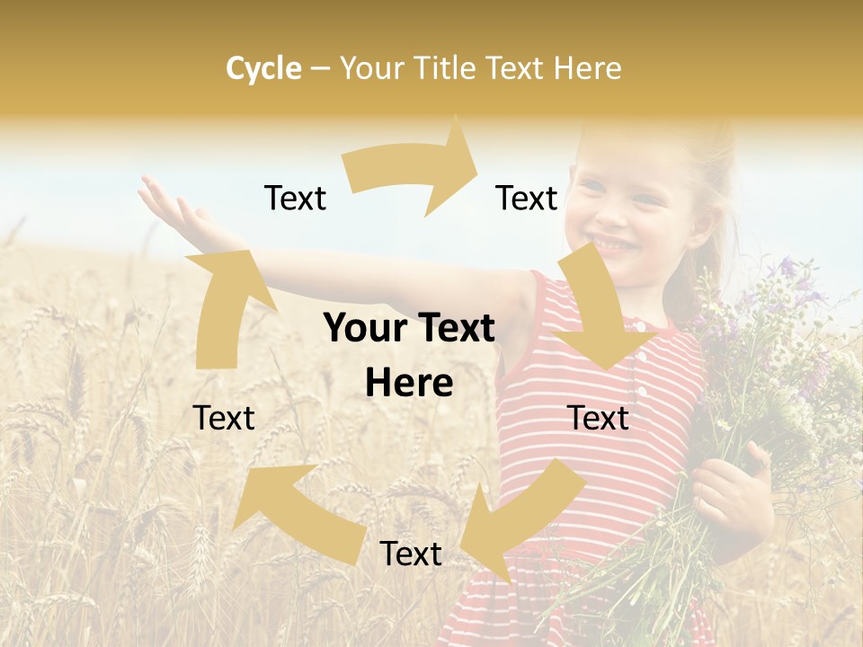 Grass Child Nature PowerPoint Template