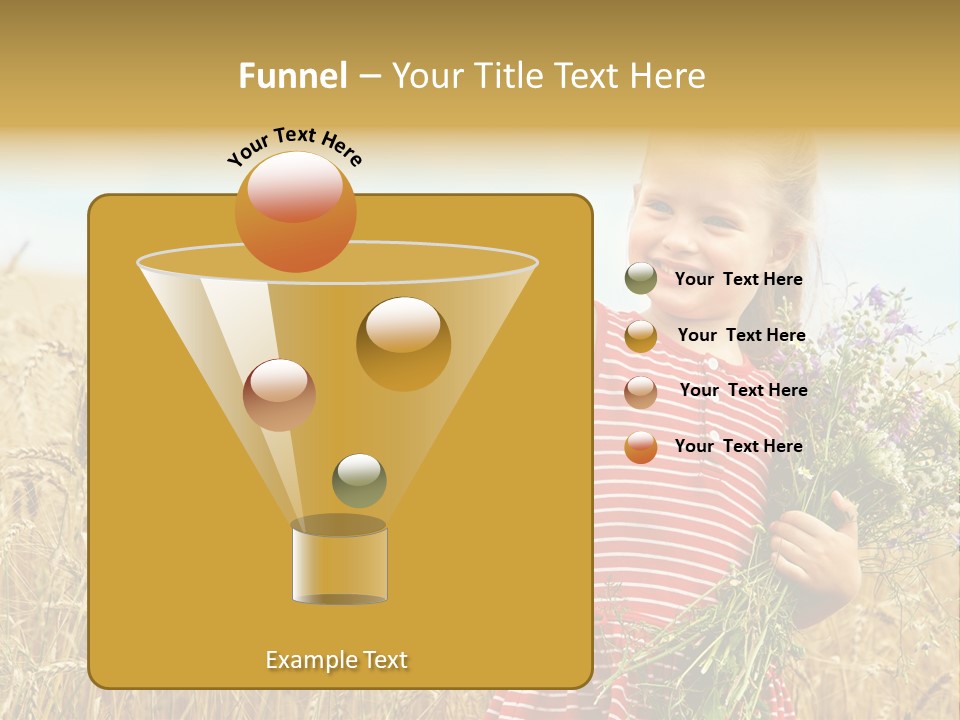 Grass Child Nature PowerPoint Template