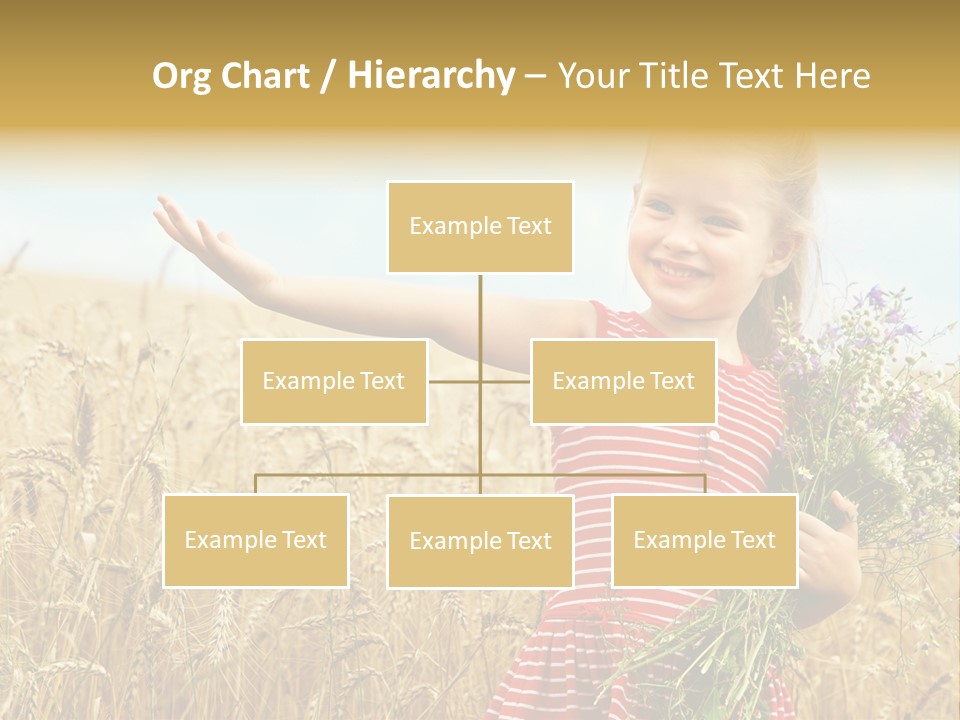 Grass Child Nature PowerPoint Template